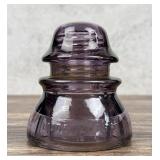 CD 154 Whithall Tatum No 1 Purple Glass Insulator