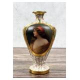 Royal Vienna Porcelain Una Gitana Portrait Vase