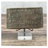 Navajo Nickel Silver Matchbox Cover