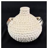 Stella Shutiva Acoma Pueblo Pottery Canteen