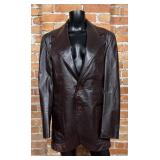 Vintage Yves Saint Laurent Leather Blazer Jacket