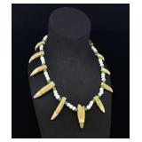 Northwest Coast Indian Whale Tooth Necklace
