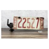 1917 Saskatchewan Canada License Plate