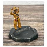 Barclay Cowboy Hold Up Cast Iron Ashtray
