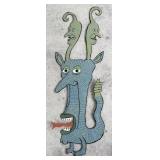 Steve Burnley Tower Head Brooz Folk Art Sign