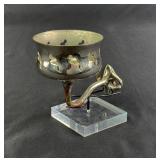Victorian Art Brass Bathroom Cup Holder