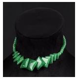 Vintage Jade Graduated Necklace