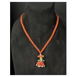 Zuni Native American Indian Beaded Necklace