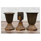 Arts & Crafts Cast Iron Smoking Set