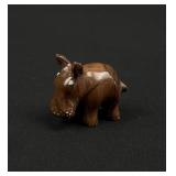 Signed Zuni Carved Boar Fetish