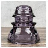 CD 154 Whithall Tatum No 1 Purple Glass Insulator
