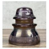 CD 154 Whithall Tatum No 1 Purple Glass Insulator
