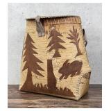 Ojibwe Native American Birch Bark Rogan Backpack