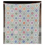 Antique Grandmothers Flower Garden Quilt