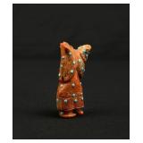 Colvin Peina Zuni Corn Maiden Coral Fetish