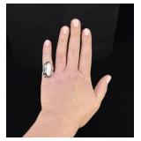 Navajo Sterling Silver Mother of Pearl Ring