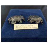 Antique Opium Scale Weights Crabs