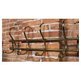 Antique Railroad Brass Wall Mount Luggage Rack