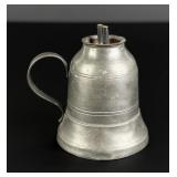 Eichner Pewter Bell Shape Oil Finger Lamp