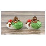 Black Americana Cabbage Salt & Pepper Shakers