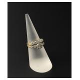 14k Gold and Diamond Wedding Ring Set