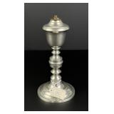 F Porter Pewter Number 1 Whale Oil Lamp
