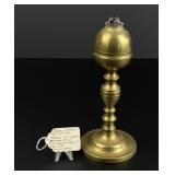 Brass 2 Tube Whale Oil Lamp