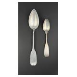 Antique Coin Silver Spoons