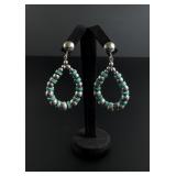Navajo Sterling Silver Turquoise Earrings