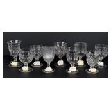 Collection of Flint and Pressed Glass Goblets