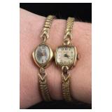 14k Gold Elgin and Adams Ladies Watches