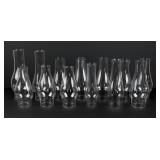 Collection of Kerosene Lamp Chimneys