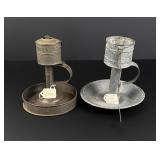 Tin Tinware Fat Whale Oil Grease Lamps