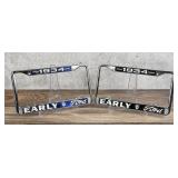 1934 Early Ford V8 License Plate Frame Set