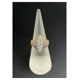 18k Gold and Diamond Ring
