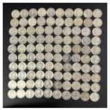 Collection of 100 Silver Quarters