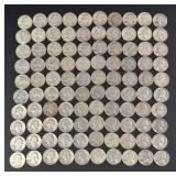 Collection of 100 Silver Quarters