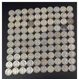 Collection of 100 Silver Quarters