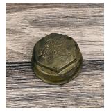 Pope Hartford Brass Grease Cap Hubcap