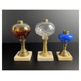 Collection of 19th Century Whale Oil Lamps