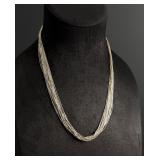 Navajo Liquid Sterling Silver Necklace