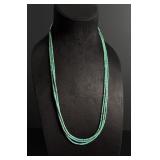 Pueblo Rolled Turquoise Necklace