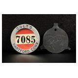 Colt Firearms Hartford Connecticut Factory Badge