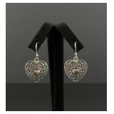 Sterling Silver Heart Earrings