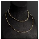 14k Gold Rope Chain Necklaces