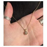 14k Gold and Diamond Necklace