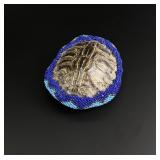 Native American Indian Beaded Turtle Rattle