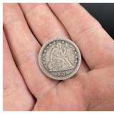 1877 S Seated Liberty Quarter