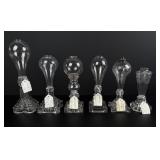 Pressed Glass Light Bulb Font Whale Oil Lamps