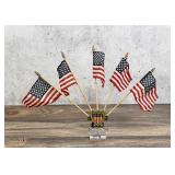 WW2 Automobile Radiator Flags Hood Ornament